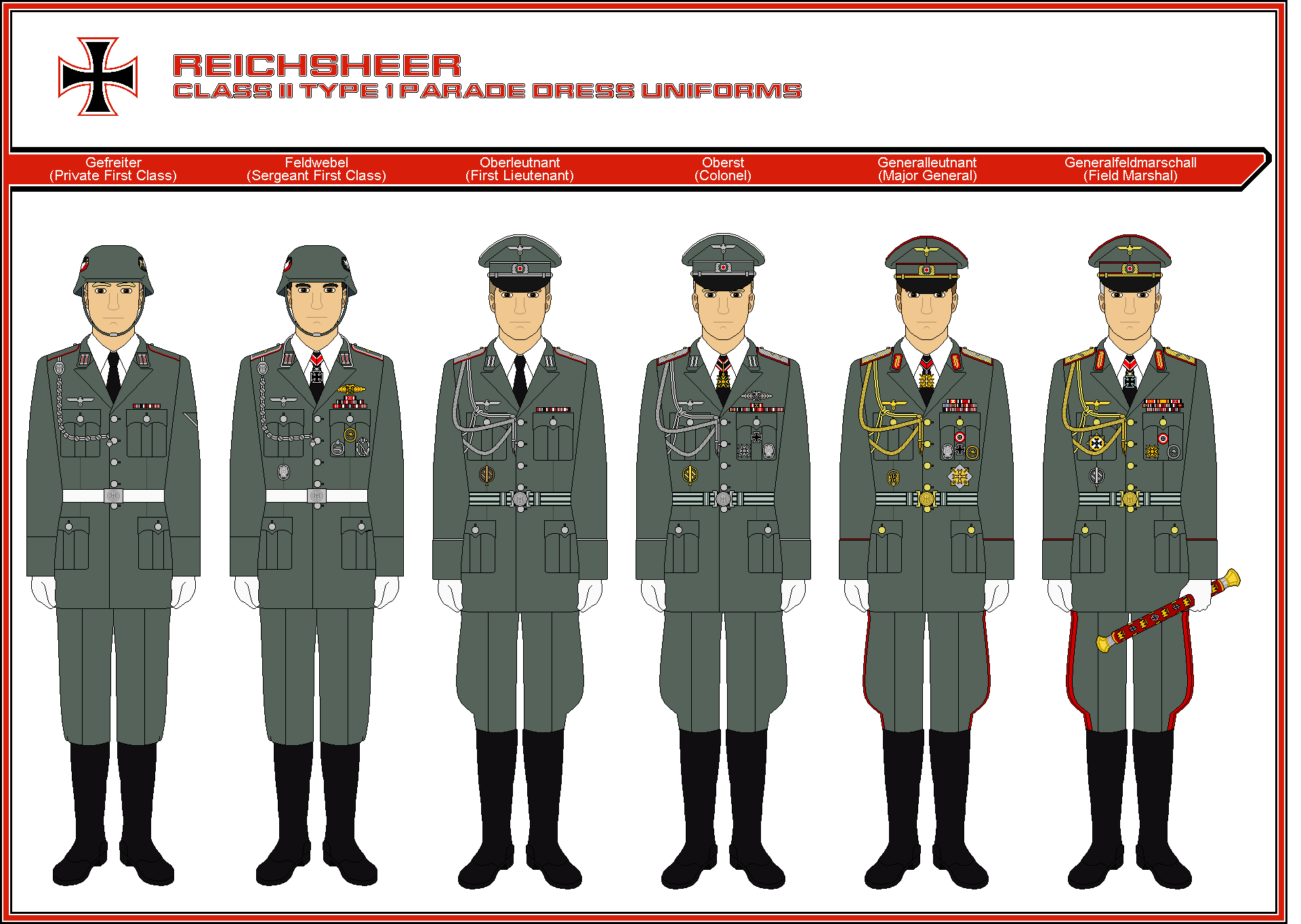 NDSEG Reichsheer Class II Type 1 Uniforms by ATXCowboy on DeviantArt