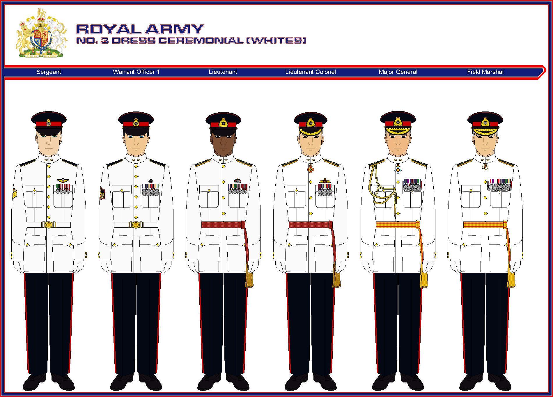 SKB Royal Army No. 3 Dress Ceremonial (Whites) by ATXCowboy on DeviantArt SKB Royal Army No. 3 Dress Ceremonial (Whites) by ATXCowboy on DeviantArt