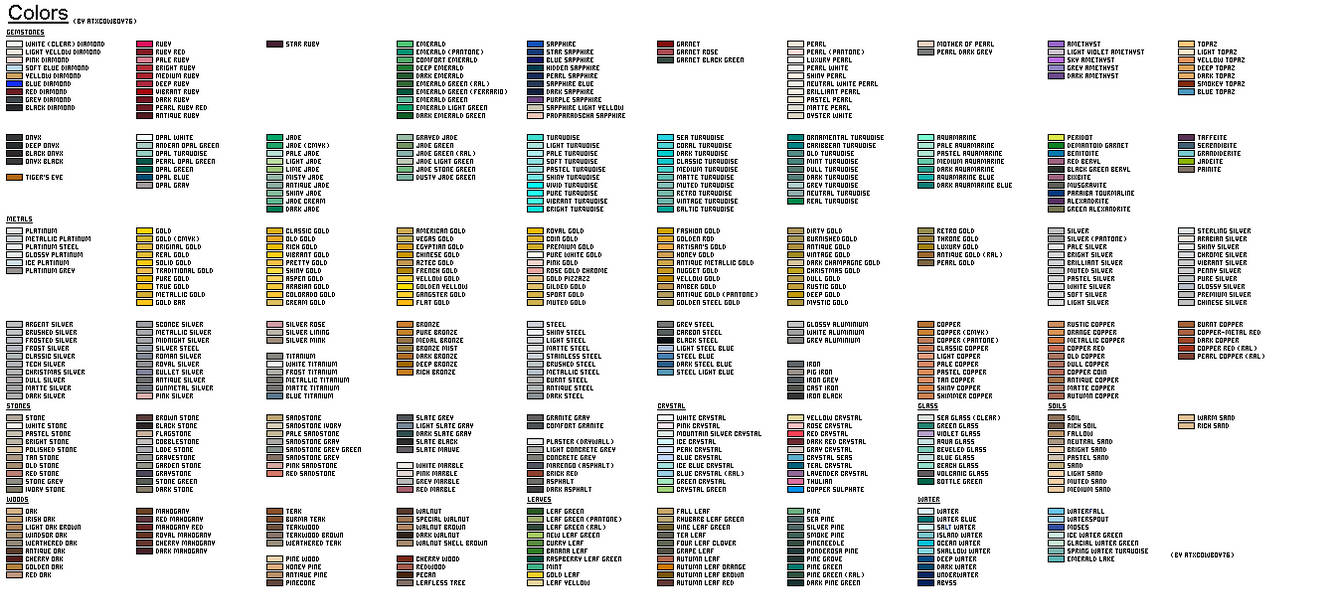 Colors by ATXCowboy on DeviantArt