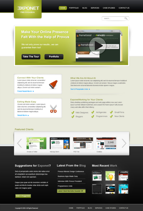 website template
