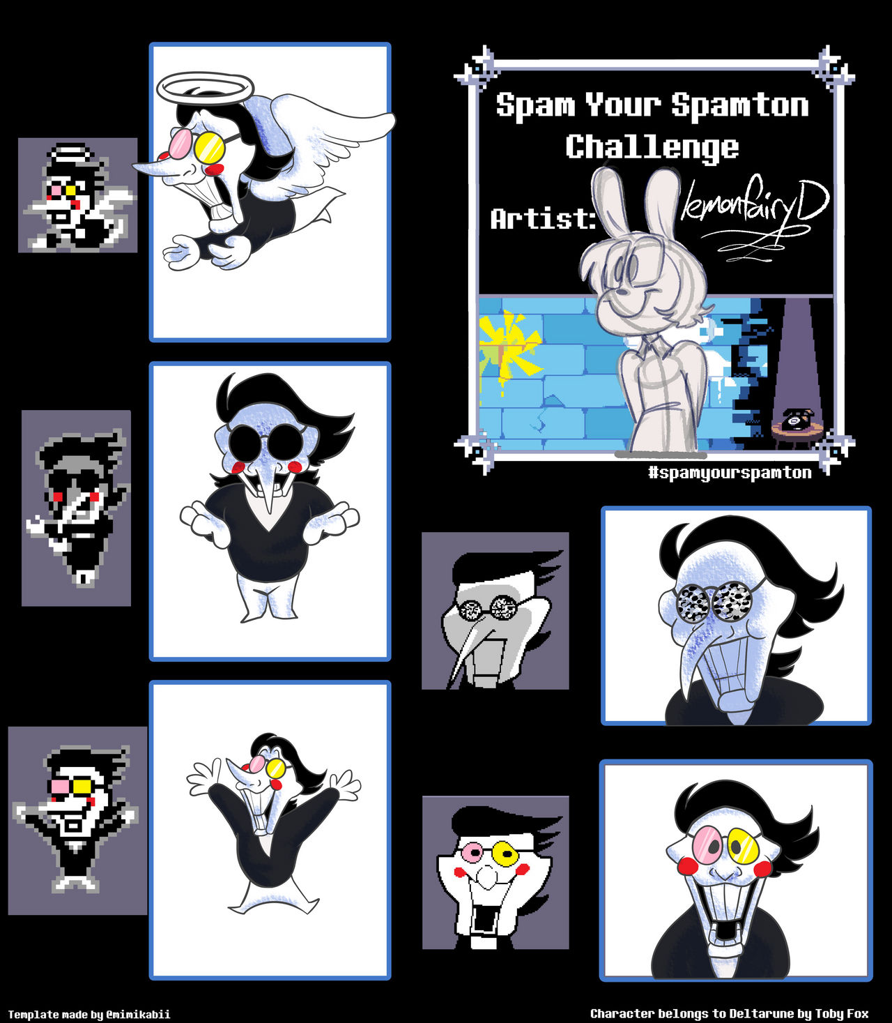 Spamton drawing meme by LemonfairyD on DeviantArt