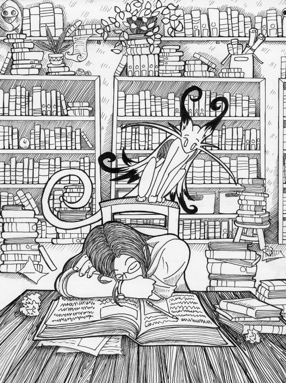 Sleeping in the Library