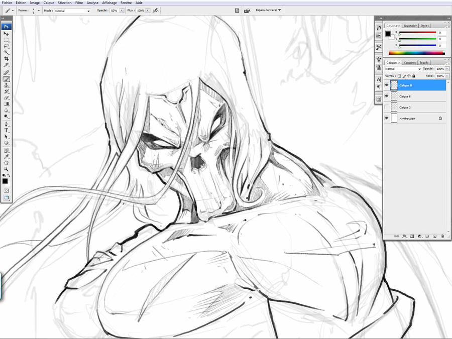 WIP darsiders 2 sketch