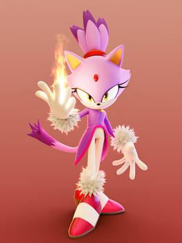 Princess from another dimension Blaze the Cat!