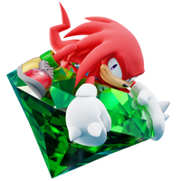 Knuckles - Guardian of the Master Emerald - Render