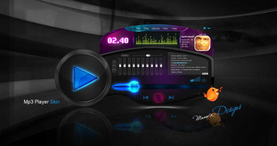 Mp3 Skin mp3 player skin by mnoso90 on DeviantArt