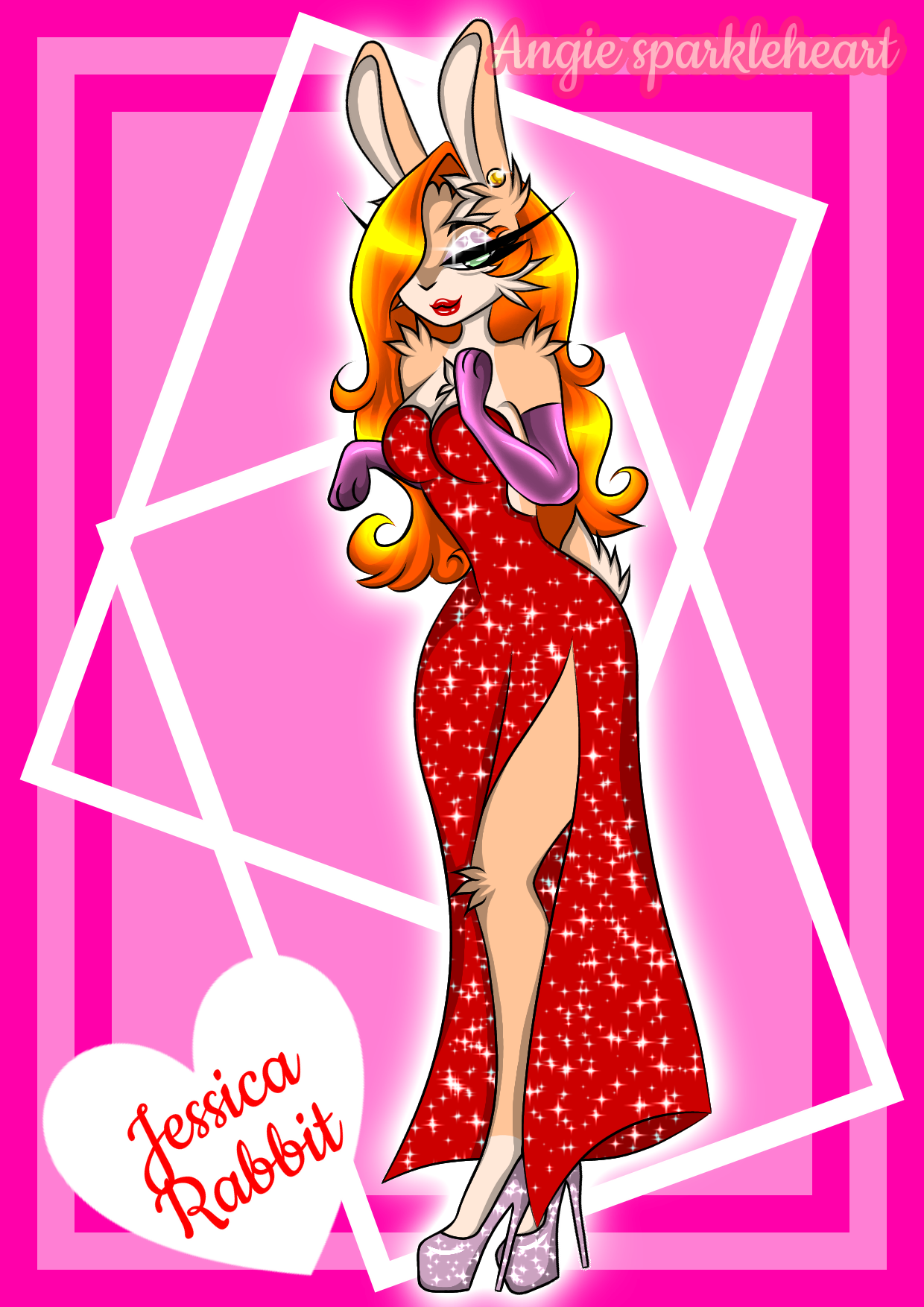 Jessica Rabbit Violin Deviantart Jessica Rabbit but Rabbit Version by RaralynFlare on DeviantArt