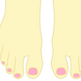 Fluttershy's Pink Toenails