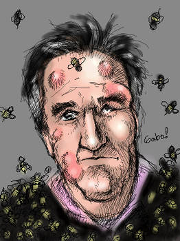 Henry winkler covered in bees