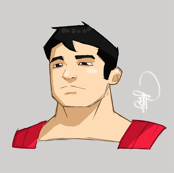 Man of Steel Bust Sketch