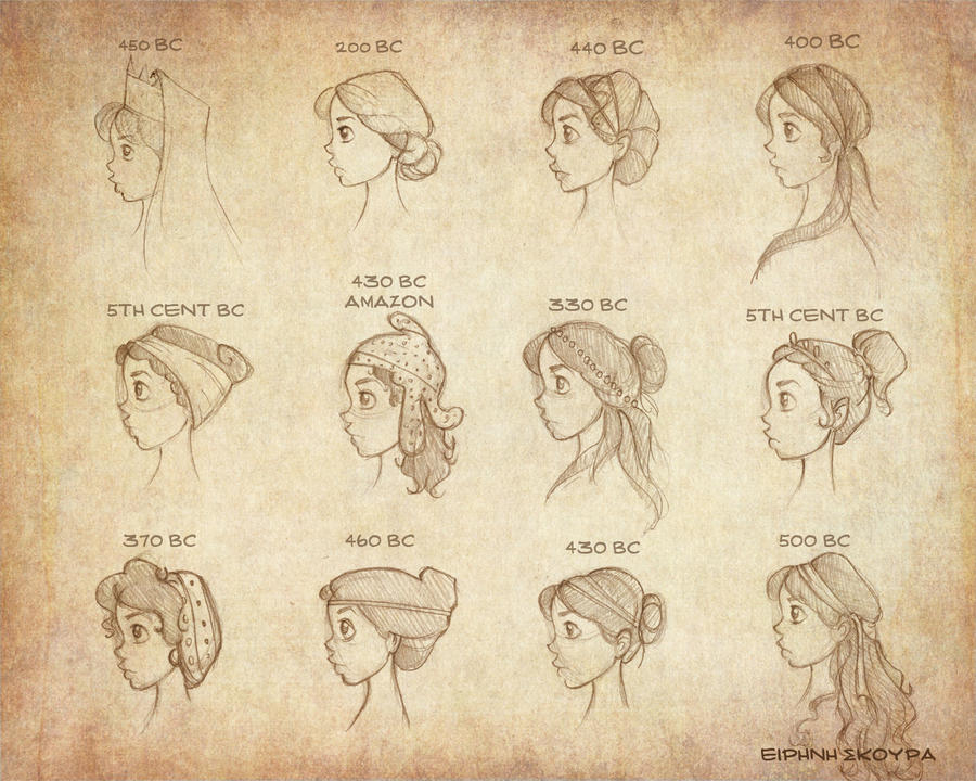 Ancient Greek Hairstyles Vol 2 By Ninidu On Deviantart