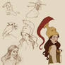 Athena doodles