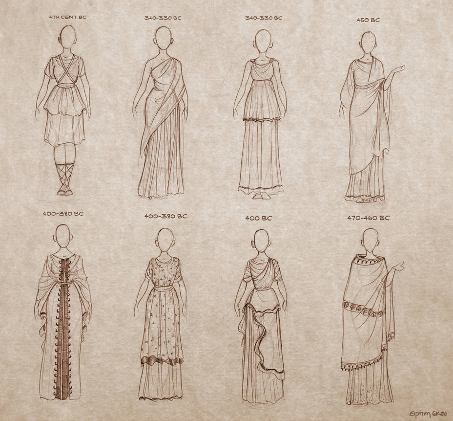 Ancient Greek Dresses by Ninidu on DeviantArt Ancient Greek Dresses by Ninidu on DeviantArt