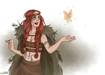 Aoife the druidess by Ninidu