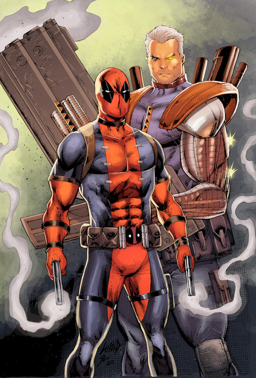 Commcast Deadpool Cable And Deadpool by apalomaro on DeviantArt