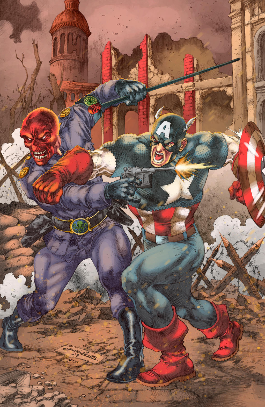 Red Skull Rider Captain America Vs Red Skull by apalomaro on DeviantArt