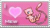 Mew Love Stamp by SquirtleStamps