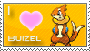 Buizel Love Stamp by SquirtleStamps