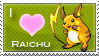 Raichu Love Stamp by SquirtleStamps