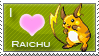 Raichu Love Stamp