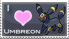 Umbreon Love Stamp by SquirtleStamps