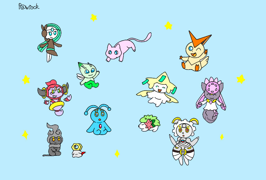 Mythical Pokemon by Shirowagi on DeviantArt
