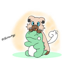 Rockruff and substitute doll