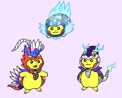 Cosplay Pikachu - Koraidon, Miraidon, Terapagos