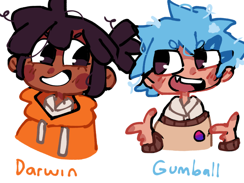 alysa 🌈🇲🇽 on X: Decided to draw Gumball and Darwin as humans