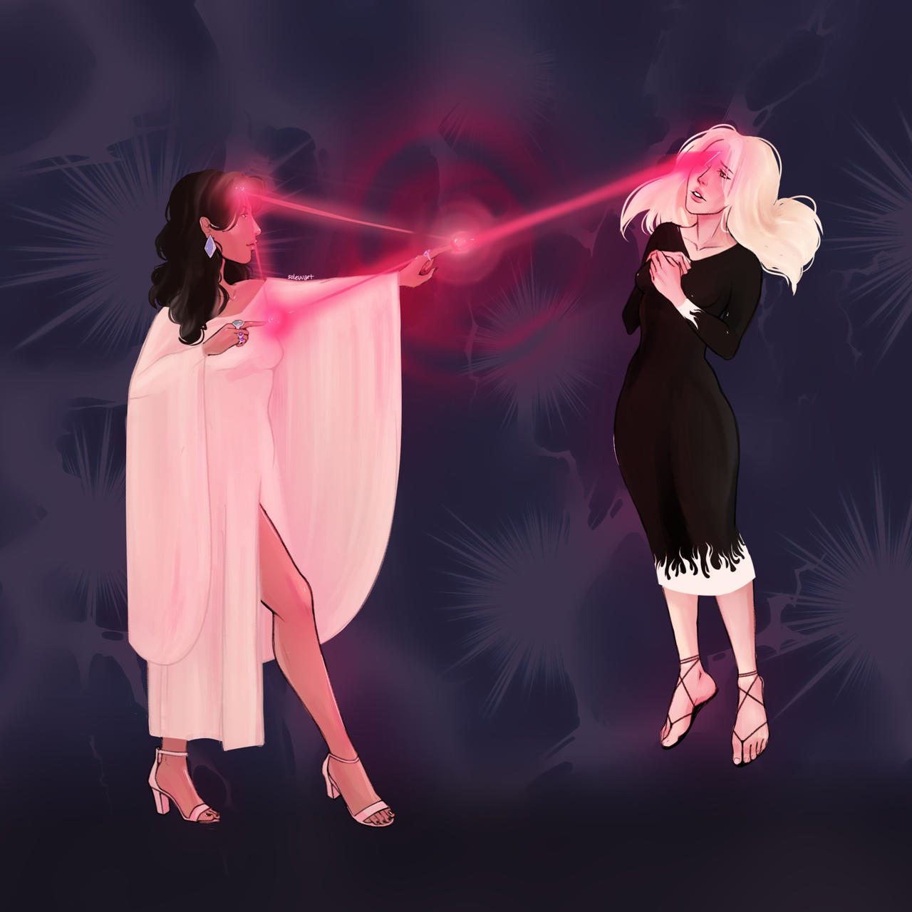 An epic fight by solevvart on DeviantArt