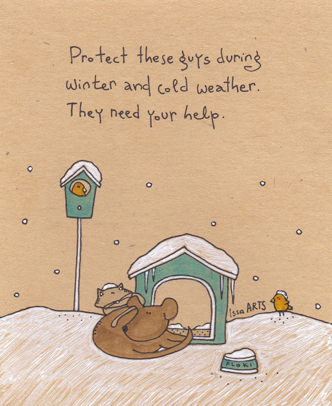 Help animals during winter! by IssaArts on DeviantArt
