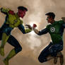 Sinestro and Hal