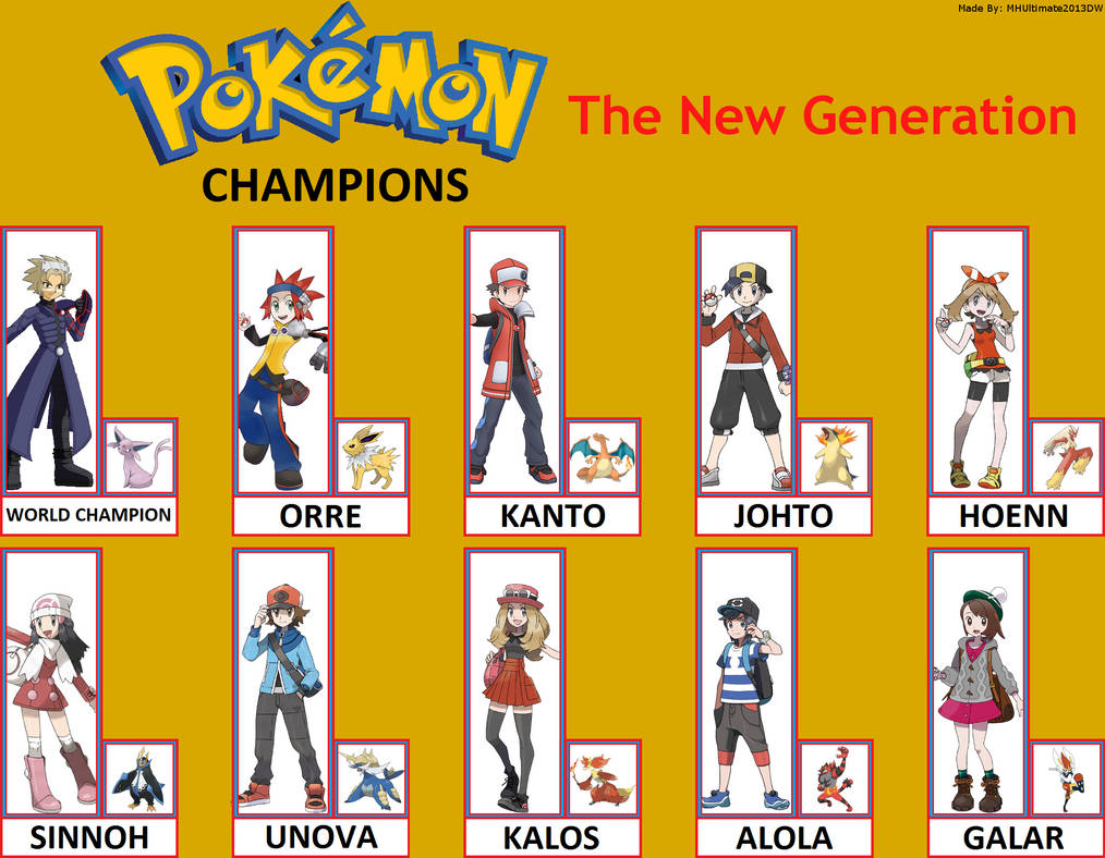 Pokemon Champions (The New Generation) by MHUltimate2013DW on DeviantArt