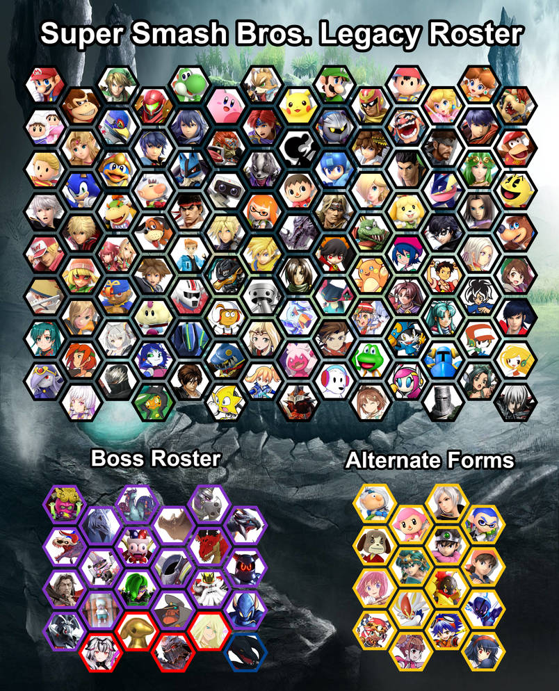 Super Smash Bros. Roster (Speculation) by MHUltimate2013DW on DeviantArt