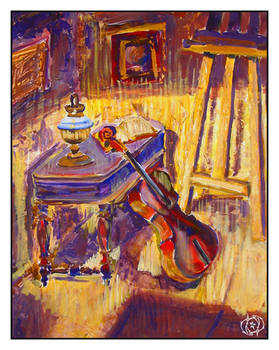 Still-life with a violoncello