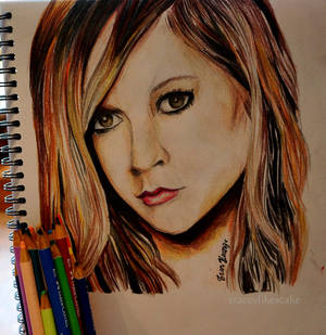 Avril Lavigne Coloured Sketch