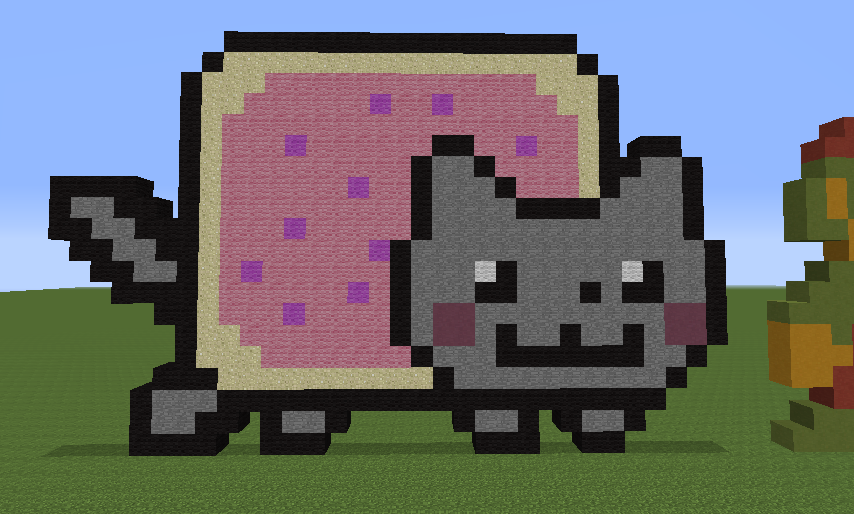 Minecraft Pixel Art Nyan Cat By Luke Harrison On Deviantart