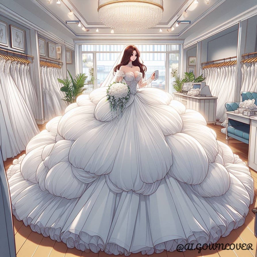 Deviantart Bride At the Bridal Salon 23 by AIGownLover on DeviantArt