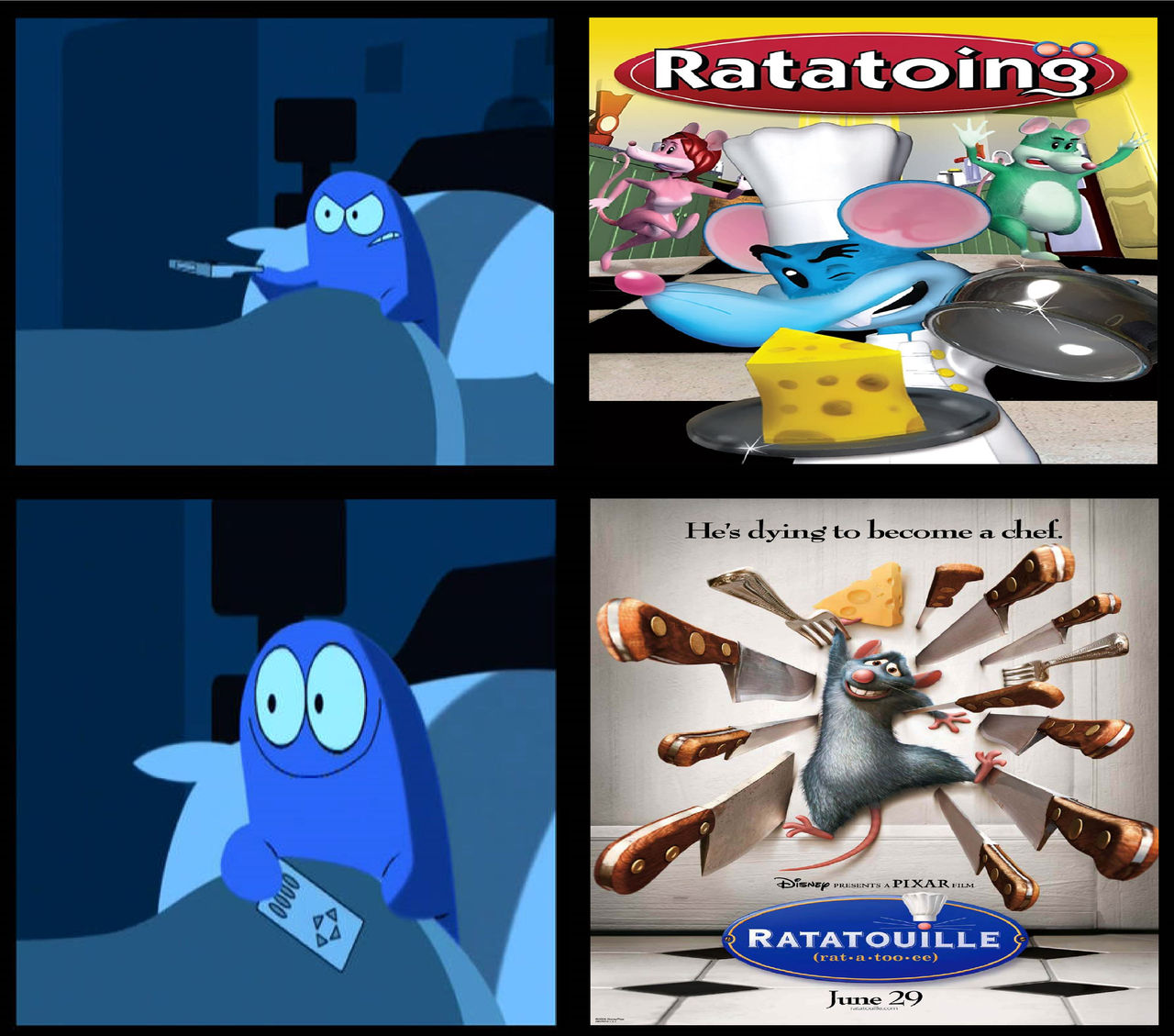 Bloo Dislike Ratatoing Like Ratatouille by Perro2017 on DeviantArt