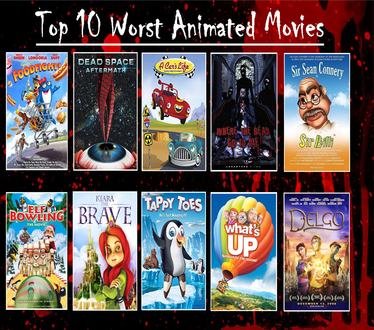 Top 10 Worst Animated Movies by Perro2017 on DeviantArt