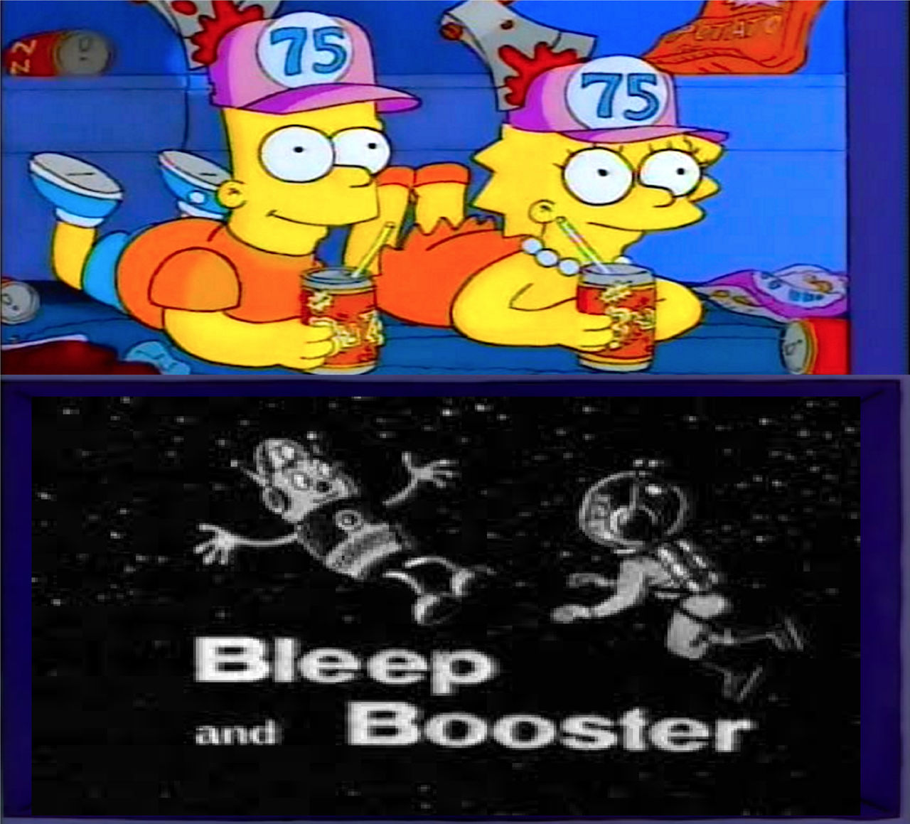 Bart and Lisa Watch Bleep and Booster by Perro2017 on DeviantArt