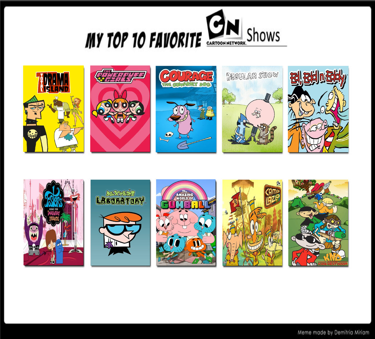 Top 10 Personal Favorite Cartoon Network Shows