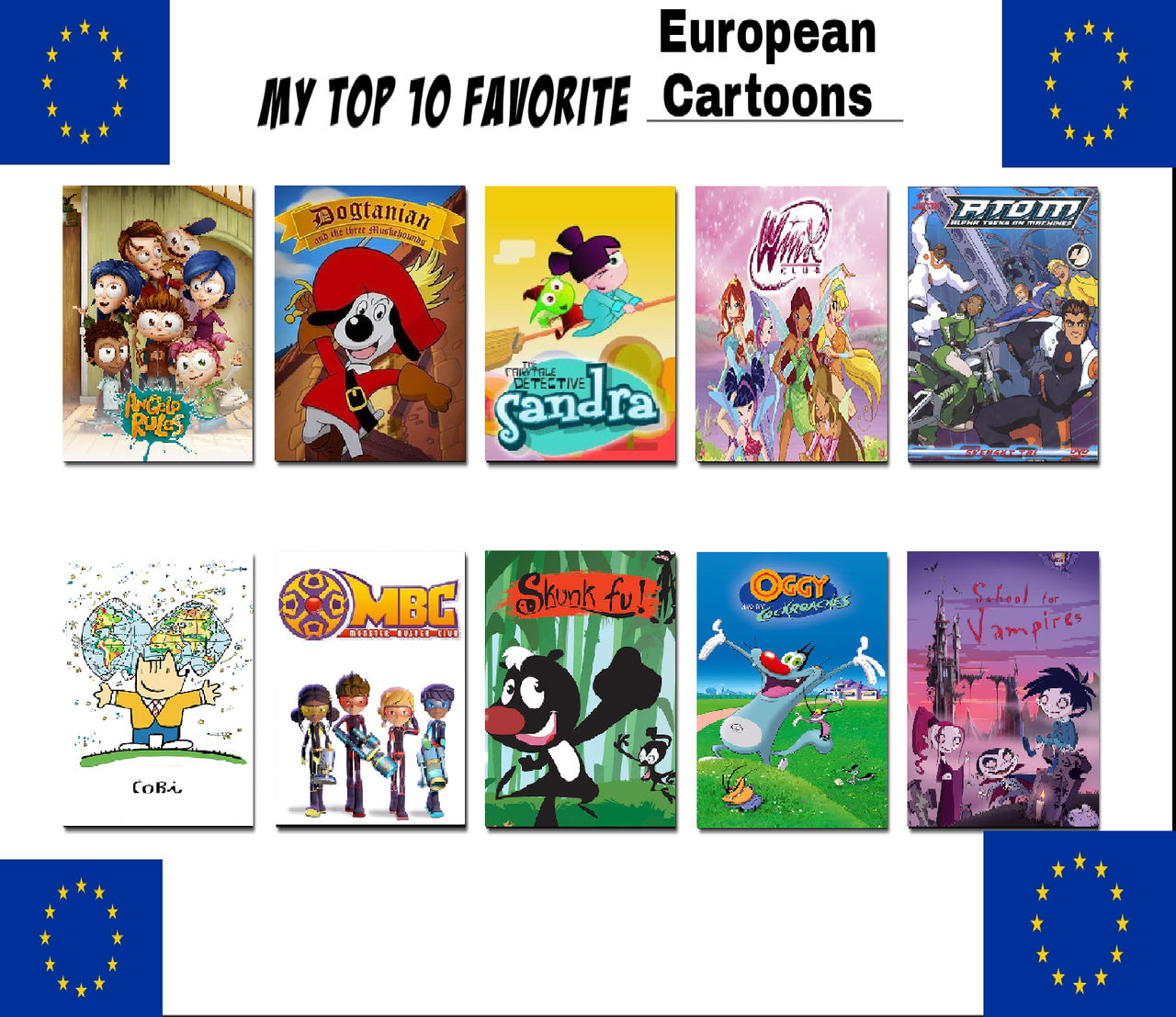 My Top 10 Favorite European Cartoons by Perro2017 on DeviantArt