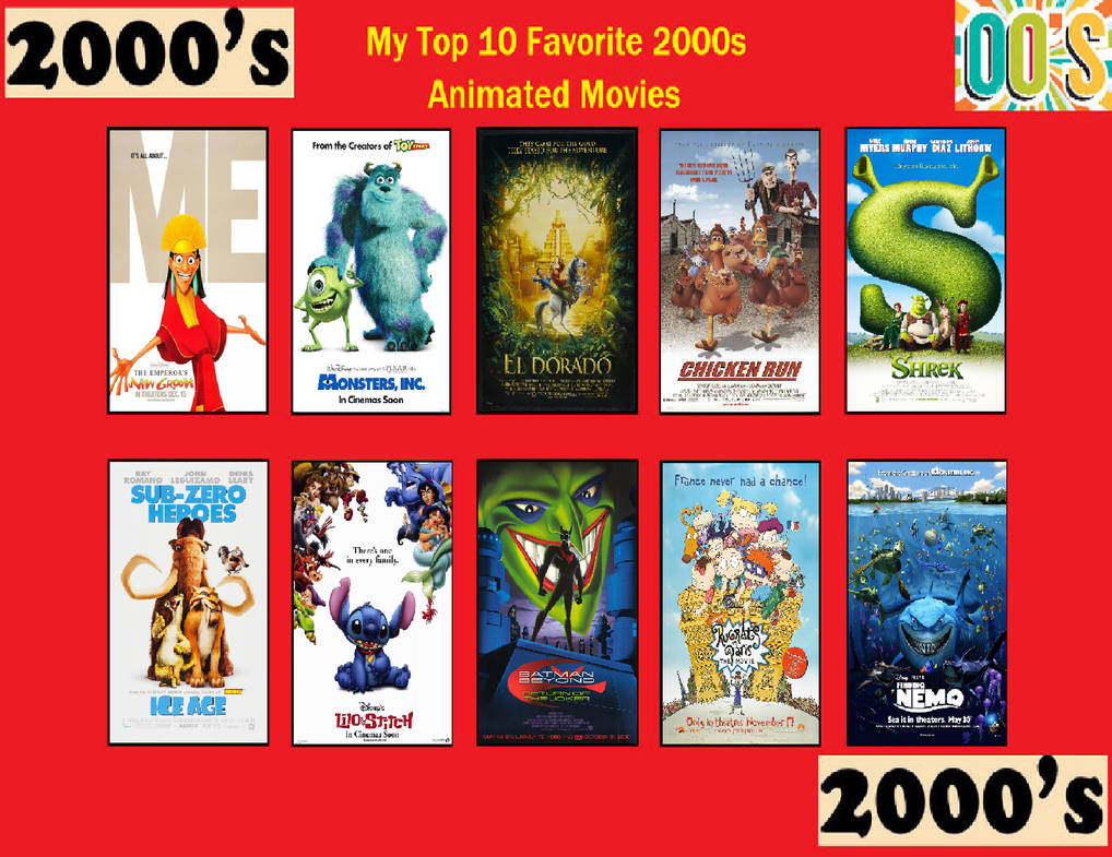 My Top 10 Favorite 2000s Animated Movies by Perro2017 on DeviantArt