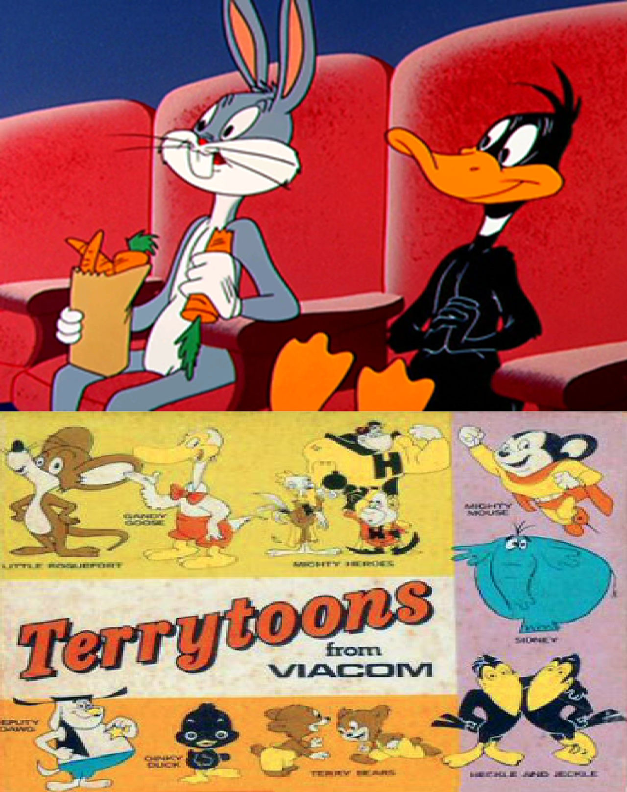 Bugs and Daffy Watch Terrytoons by Perro2017 on DeviantArt