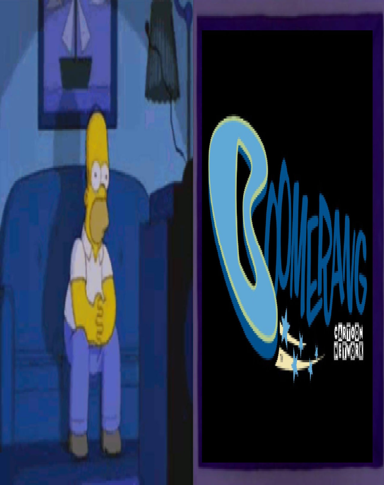 Homer Simpson Watches Boomerang by Perro2017 on DeviantArt