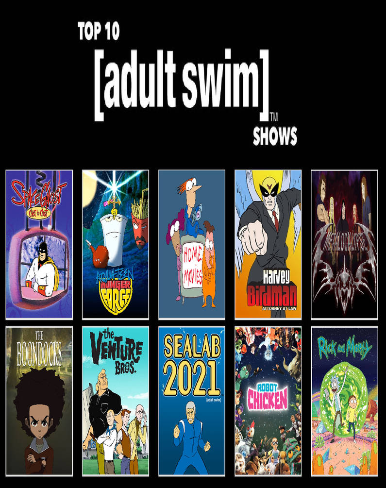 Top 10 Adult Swim Shows by Perro2017 on DeviantArt