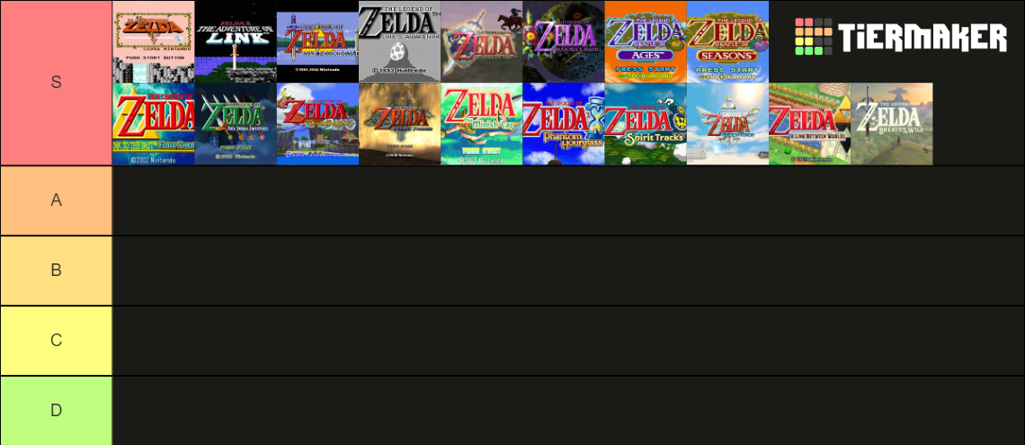 All Legend of Zelda Games Checklist