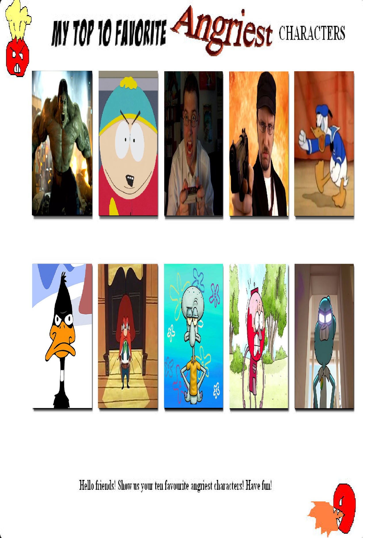 Angryy Characters Top Ten Angry Characters by Perro2017 on DeviantArt