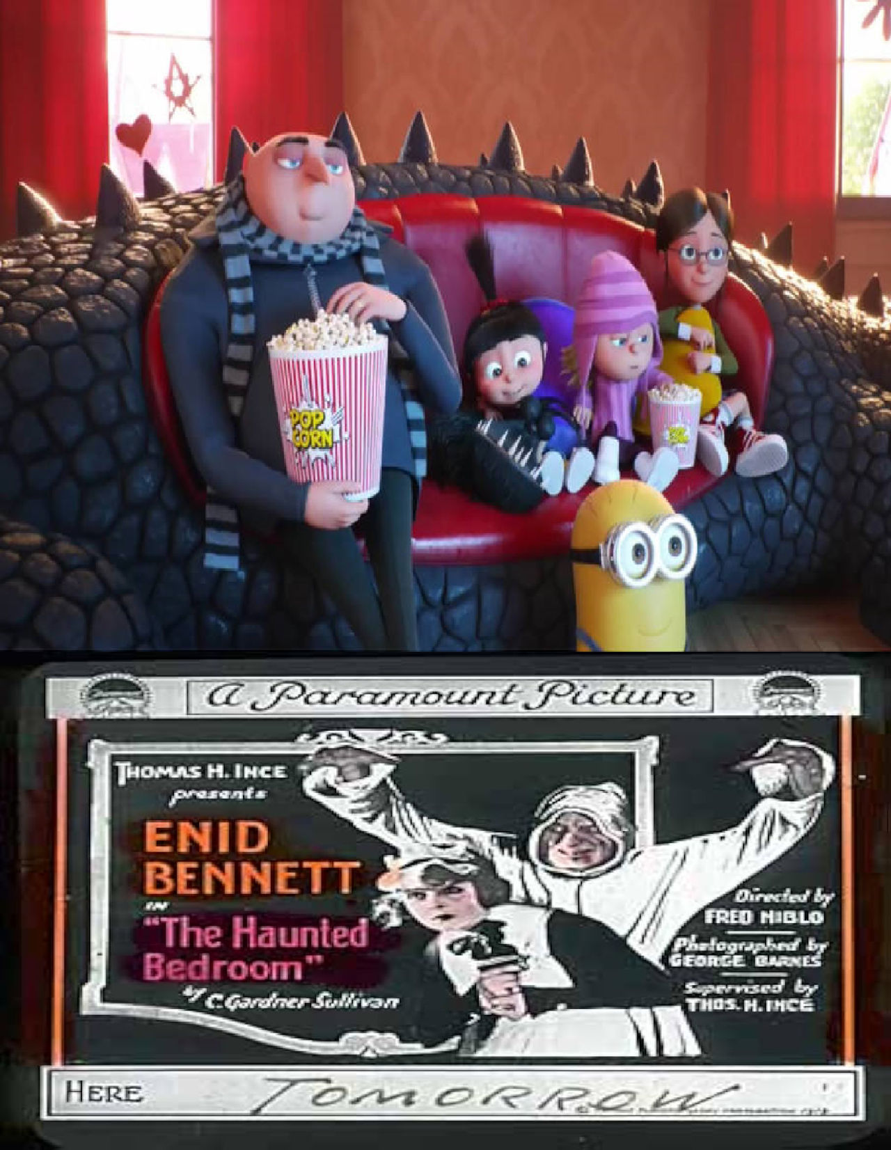 Despicable Me Watching The Haunted Bedroom 1919 by Perro2017 on DeviantArt